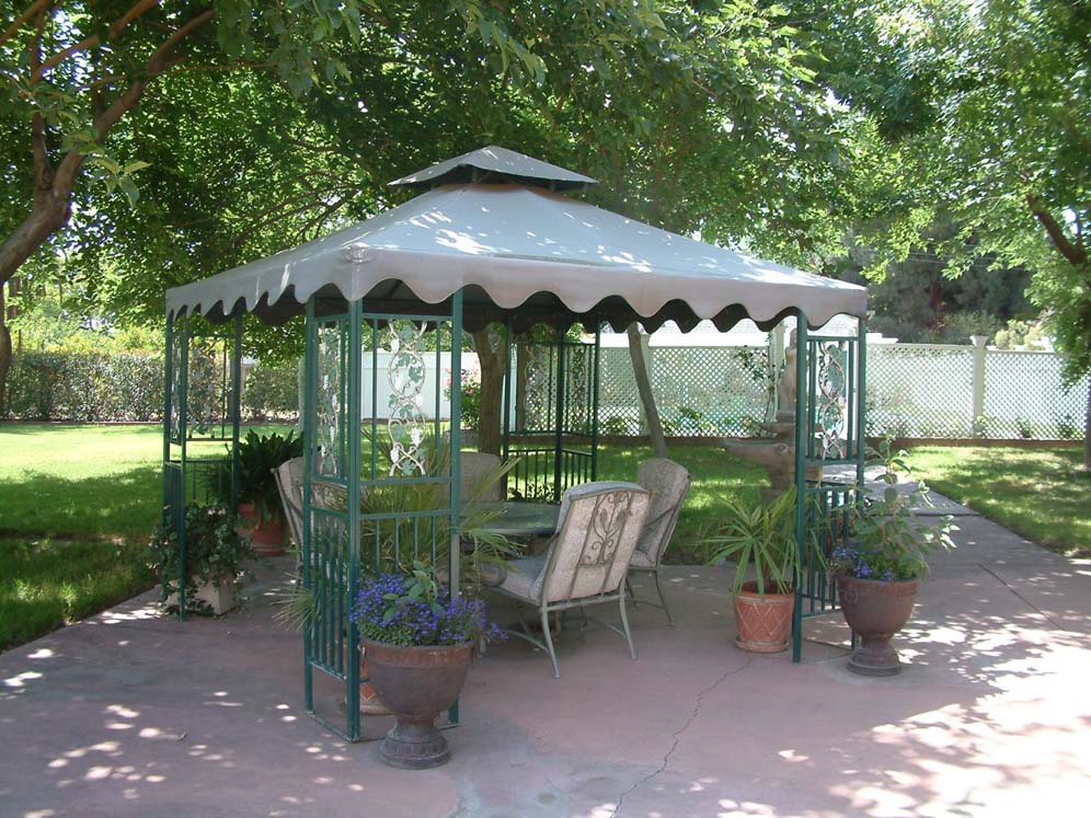 Green Metal Gazebo